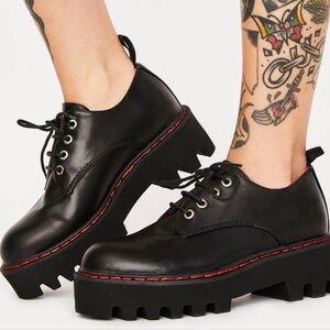 CANDLELIGHT PLATFORM OXFORDS by LAMODA